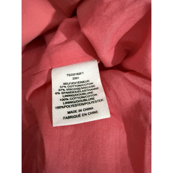 Derek Lam 10 Crosby Allie Single Breasted Hot Pink Blazer Cotton Blend 4 Barbie - Picture 7 of 15